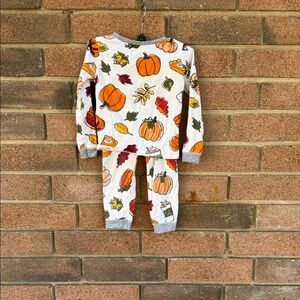 Mud Pie Autumn Harvest Kids Pajama Set Size 4T